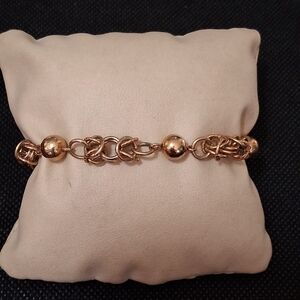 Gold Plated Bead Bracelet